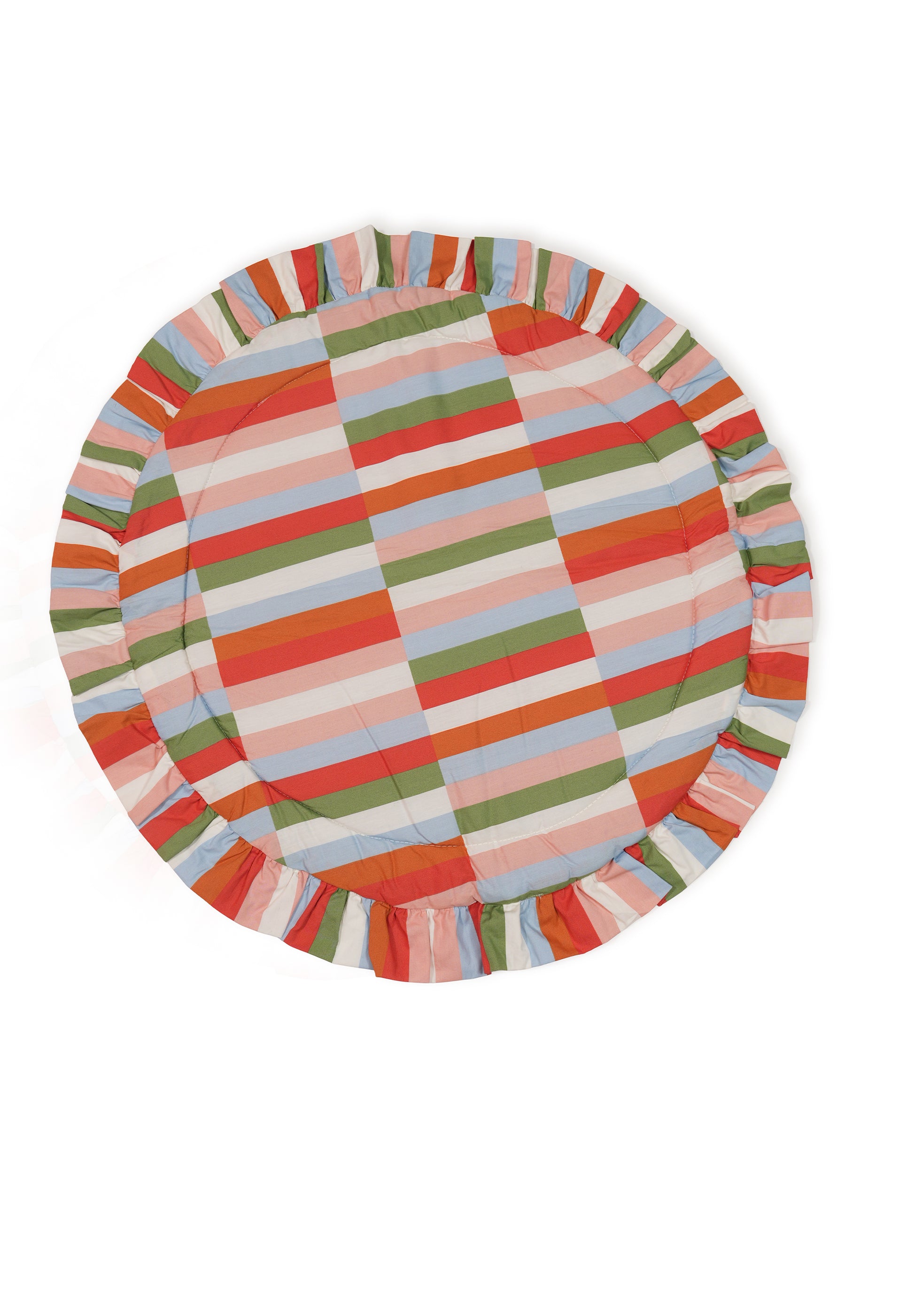 Mattress Set with Mustard Pillow, Blanket & Feeding Support