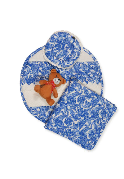 Newborn Baby Mattress Set with Mustard Seed Pillow, Blanket & Quilted Bed