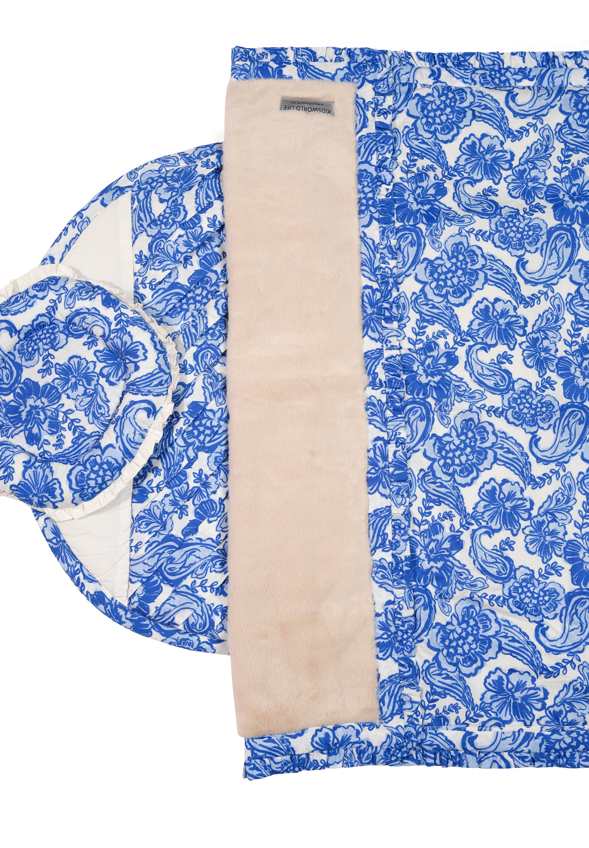 Newborn Baby Mattress Set with Mustard Seed Pillow, Blanket & Quilted Bed