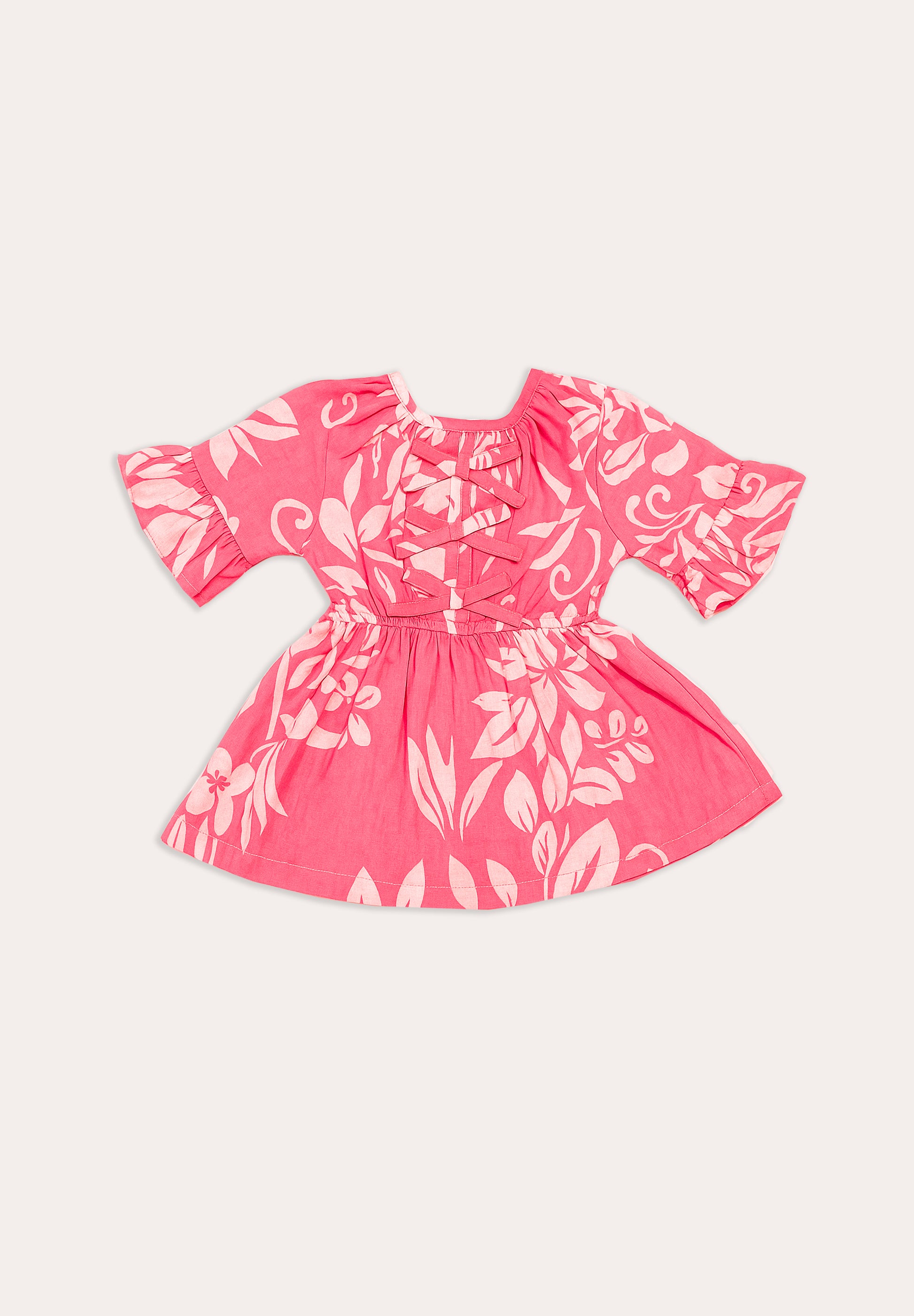 Blossom Grace – Pink Floral Cotton Dress