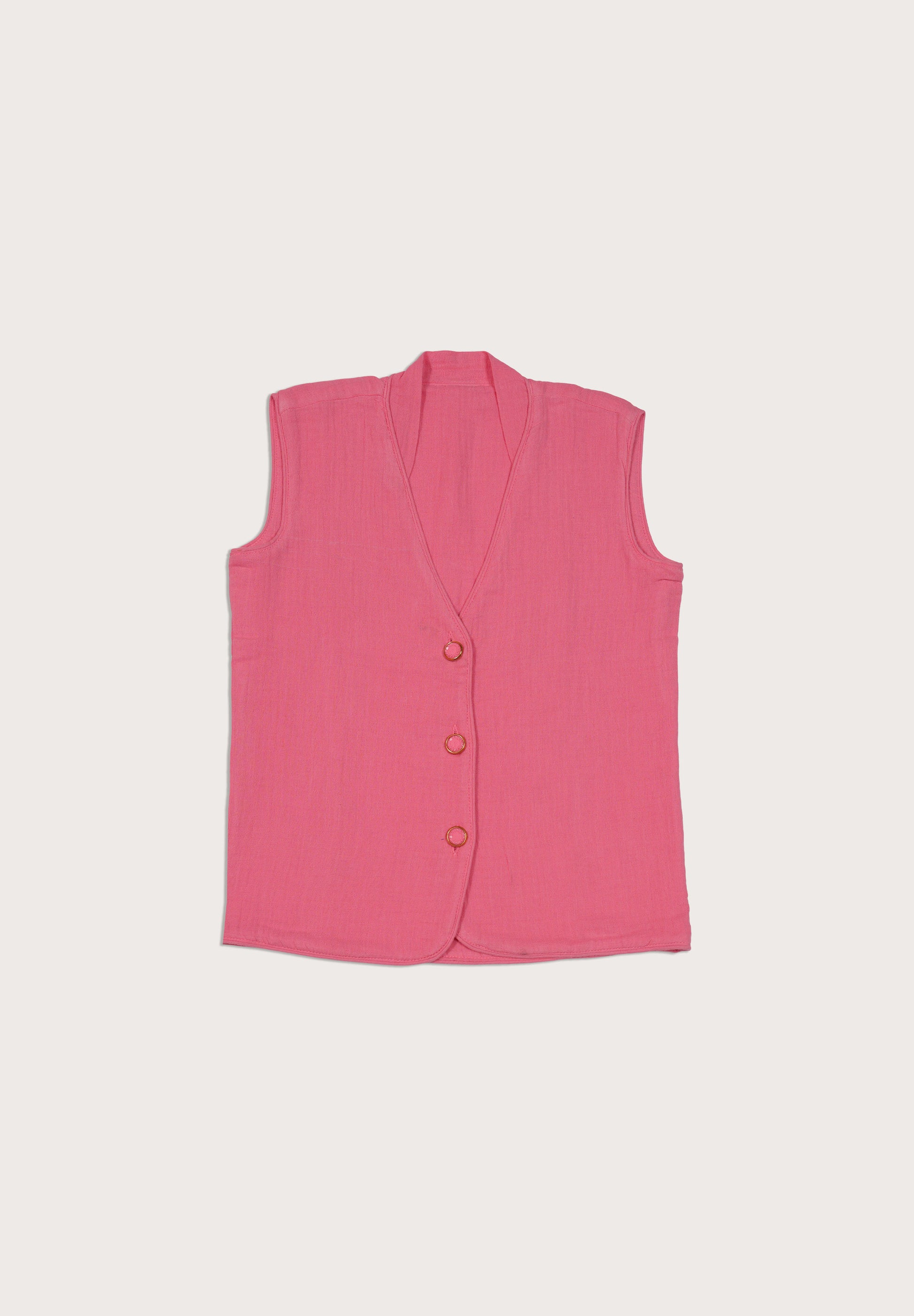 Coral Charm Linen Co-ord Set