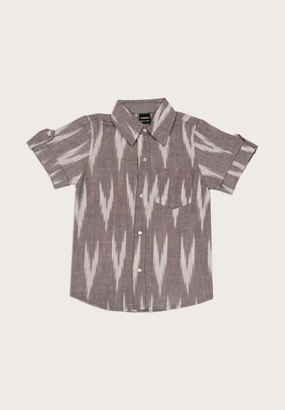 Earthen Ikat Cotton Shirt