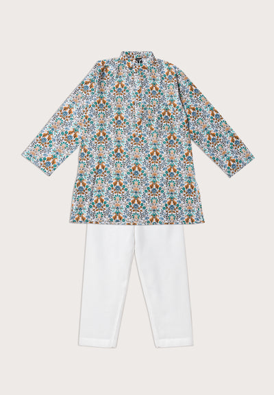 Floral Printed Kurta Pajama
