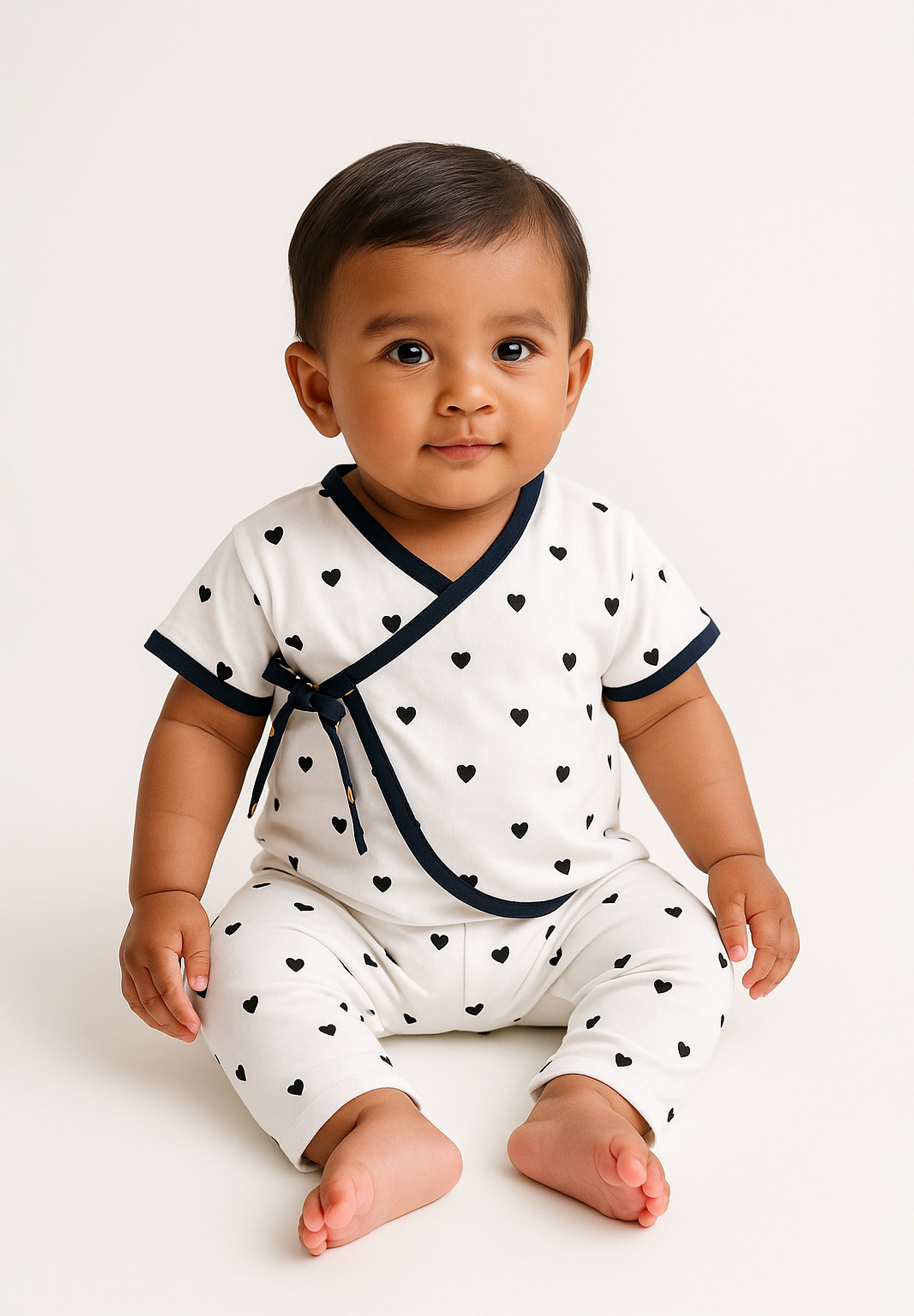 Heart Pop Cotton Co-ord Set