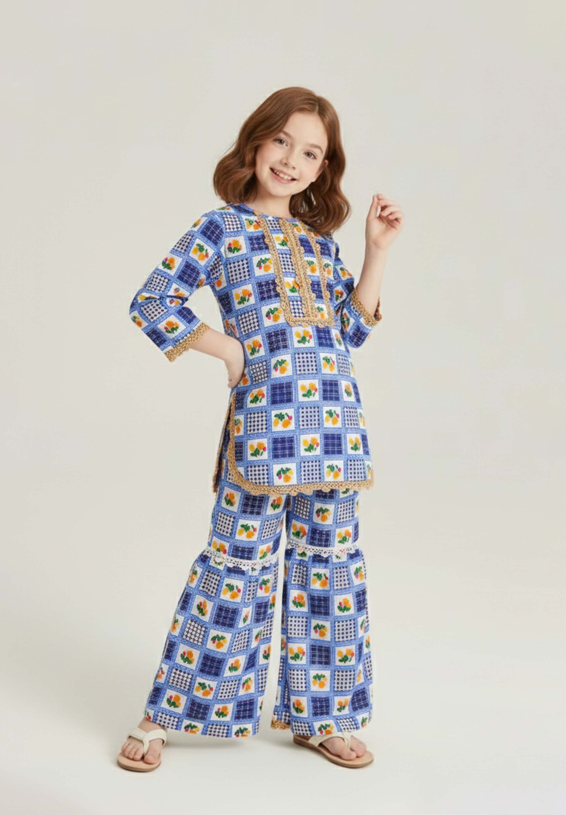 Indigo Garden Kurta Set