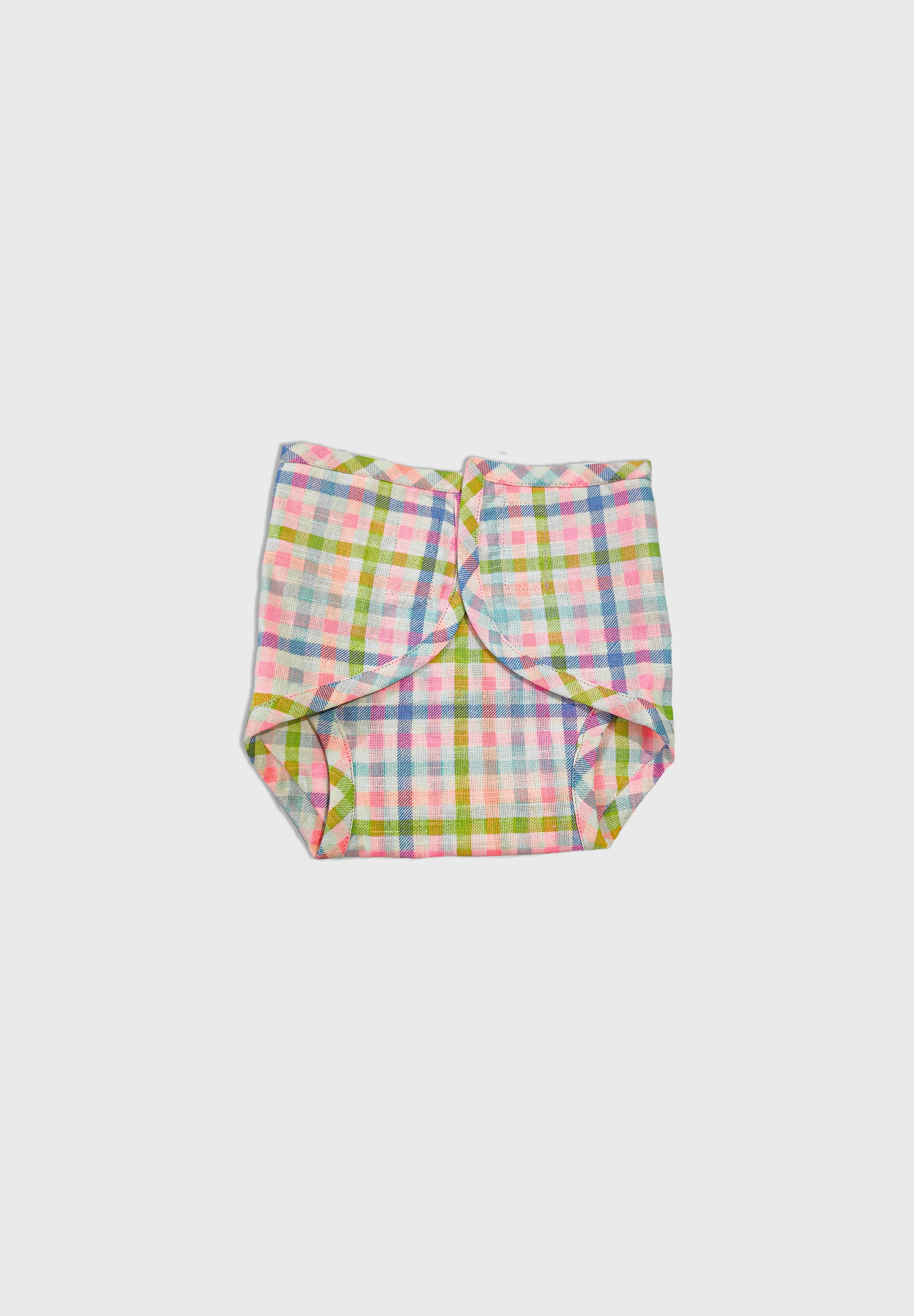 Pastel Checks Diaper Cover