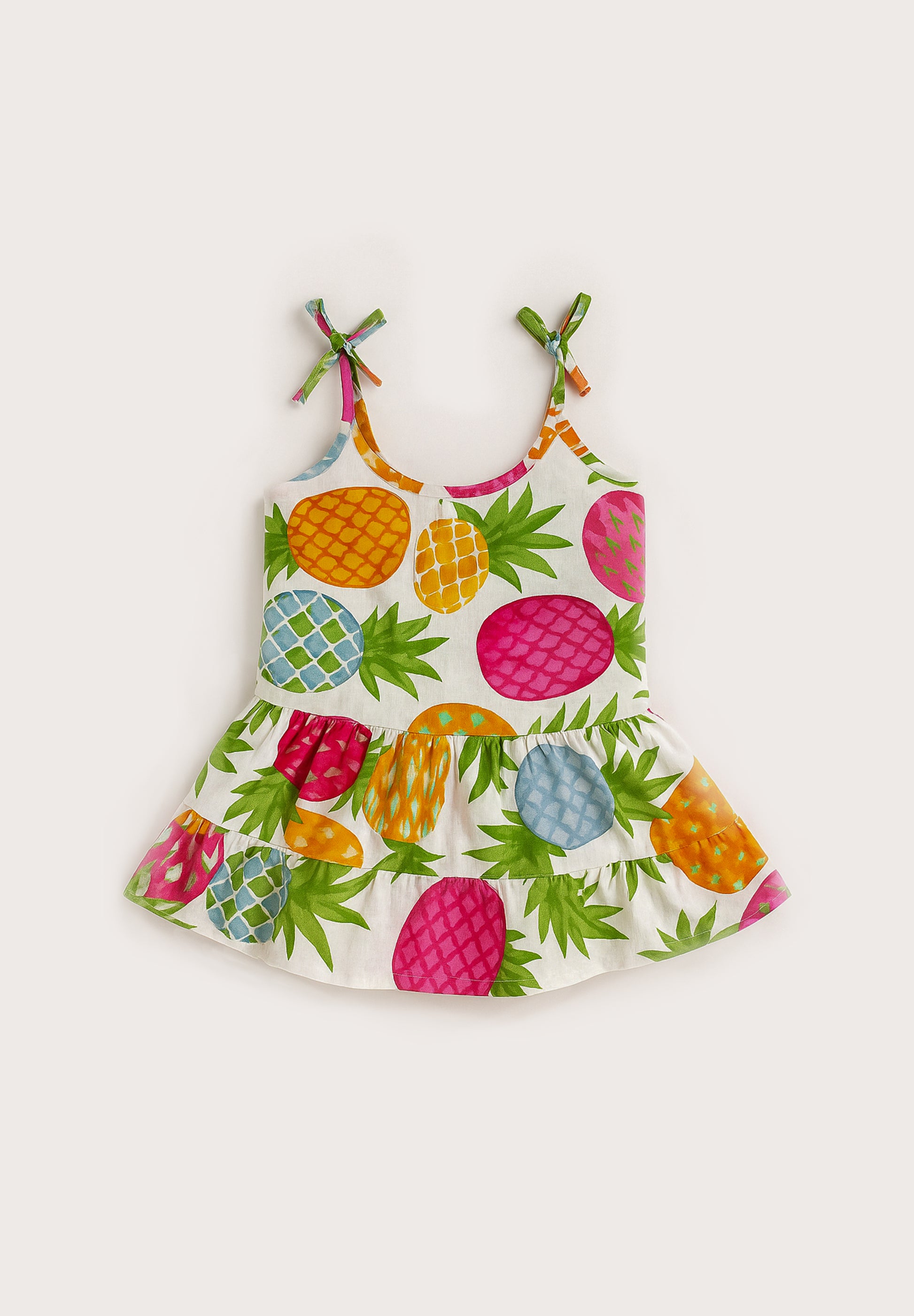 Pineapple Party Sleeveless Dress