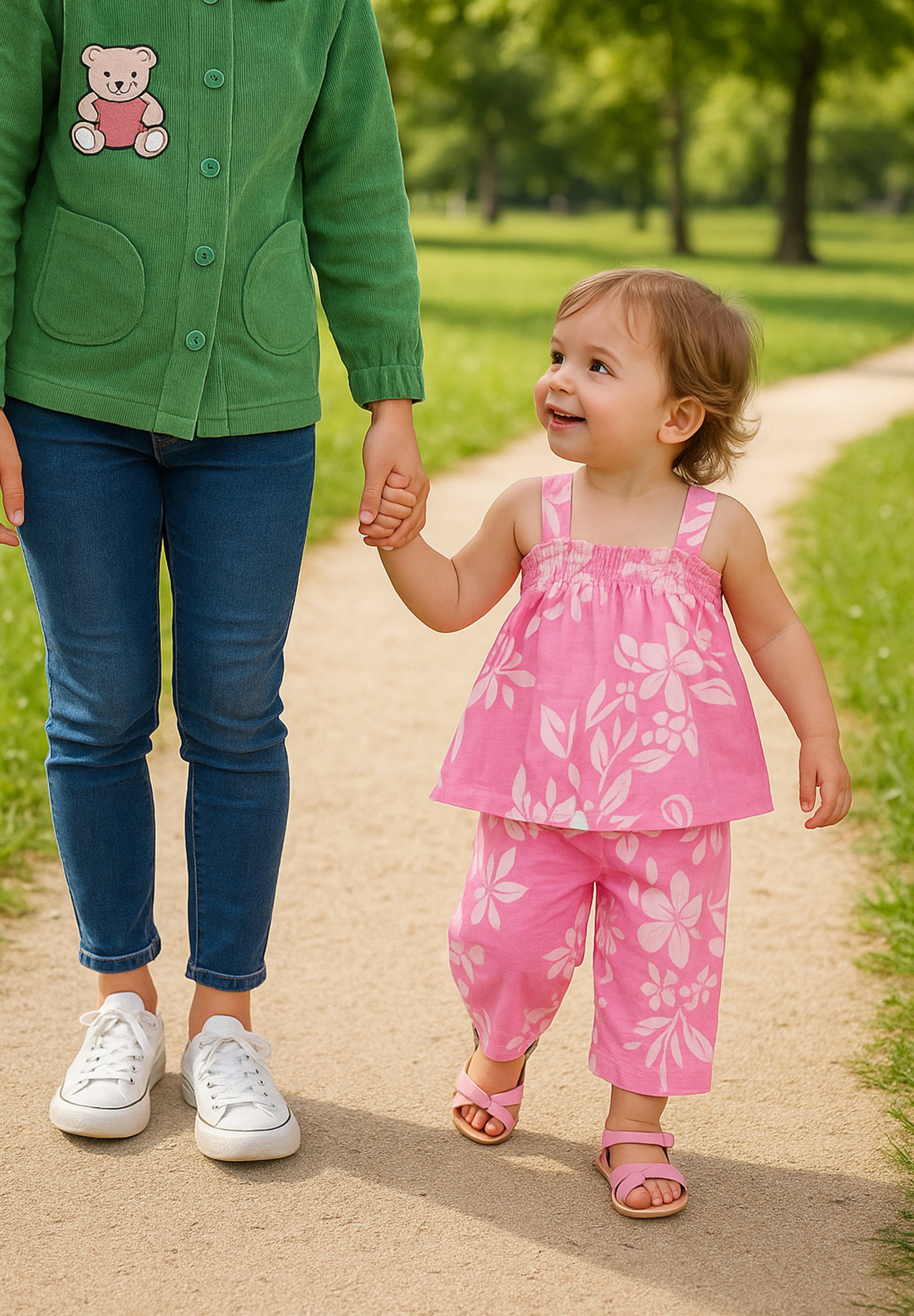 Pink Floral Summer Co-ord Set