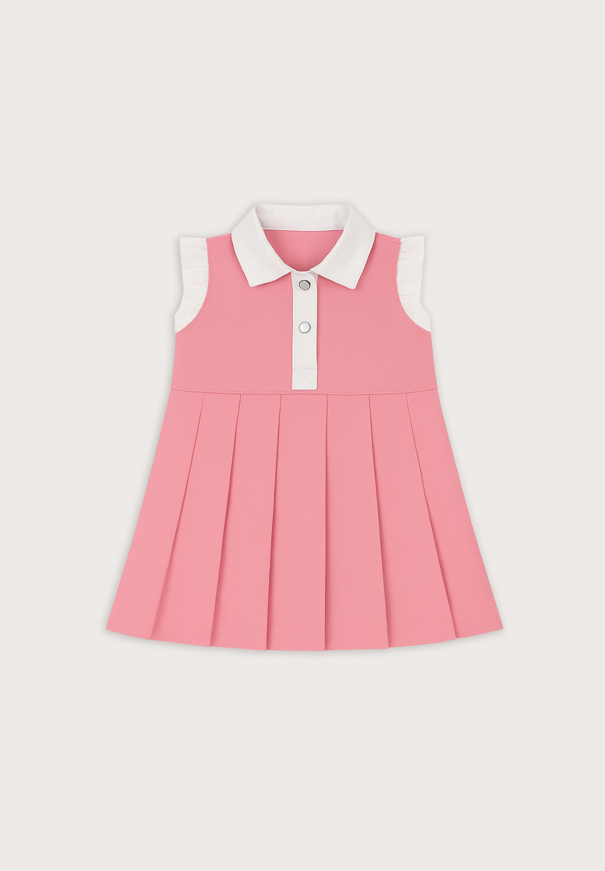 Pink Pleated Dress