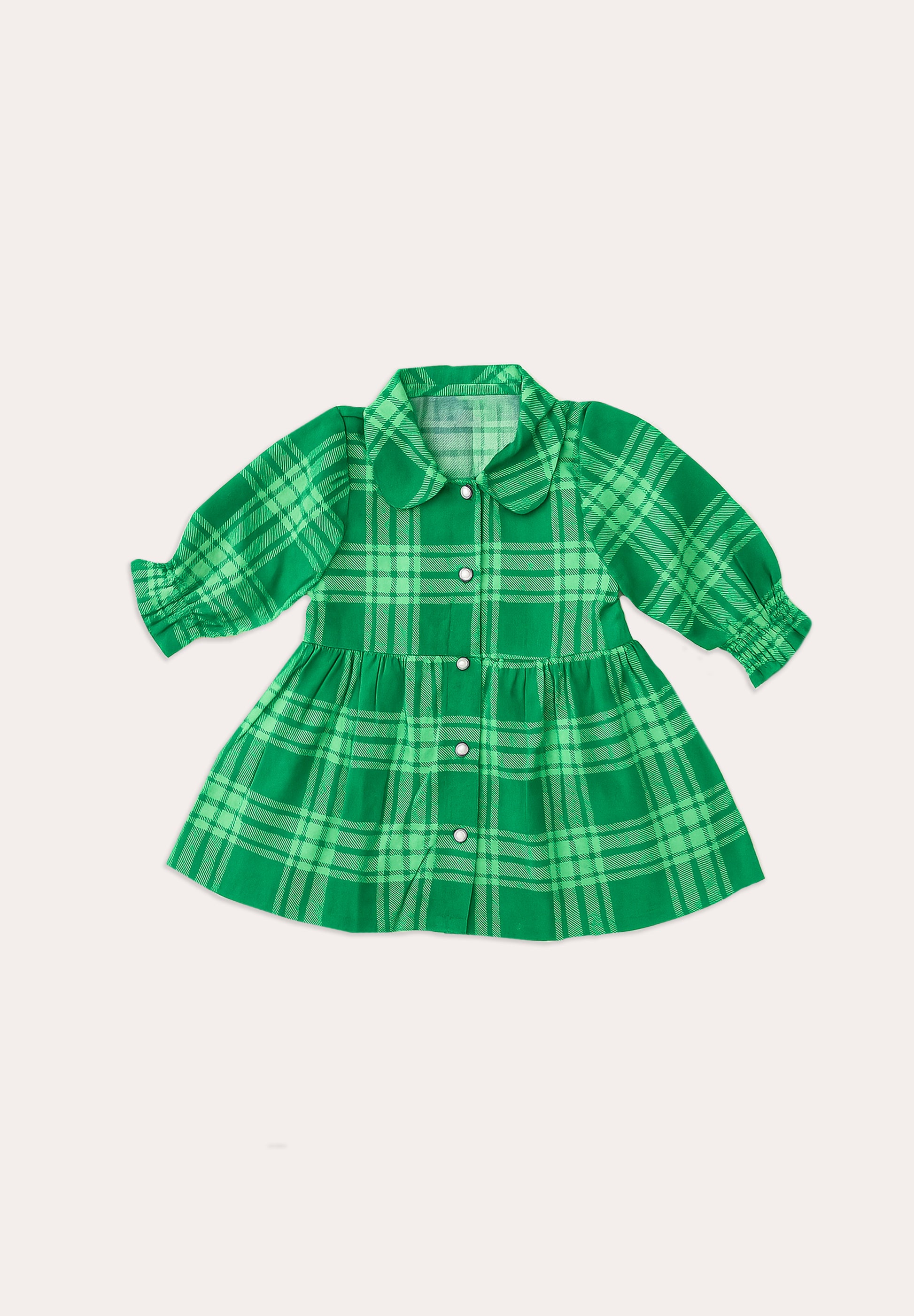 Plaid Forest Cotton Dress