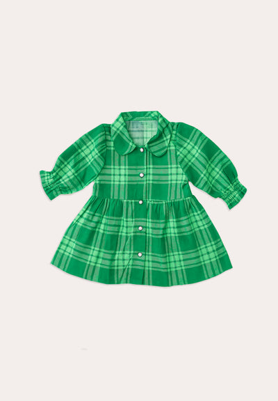 Plaid Forest Cotton Dress