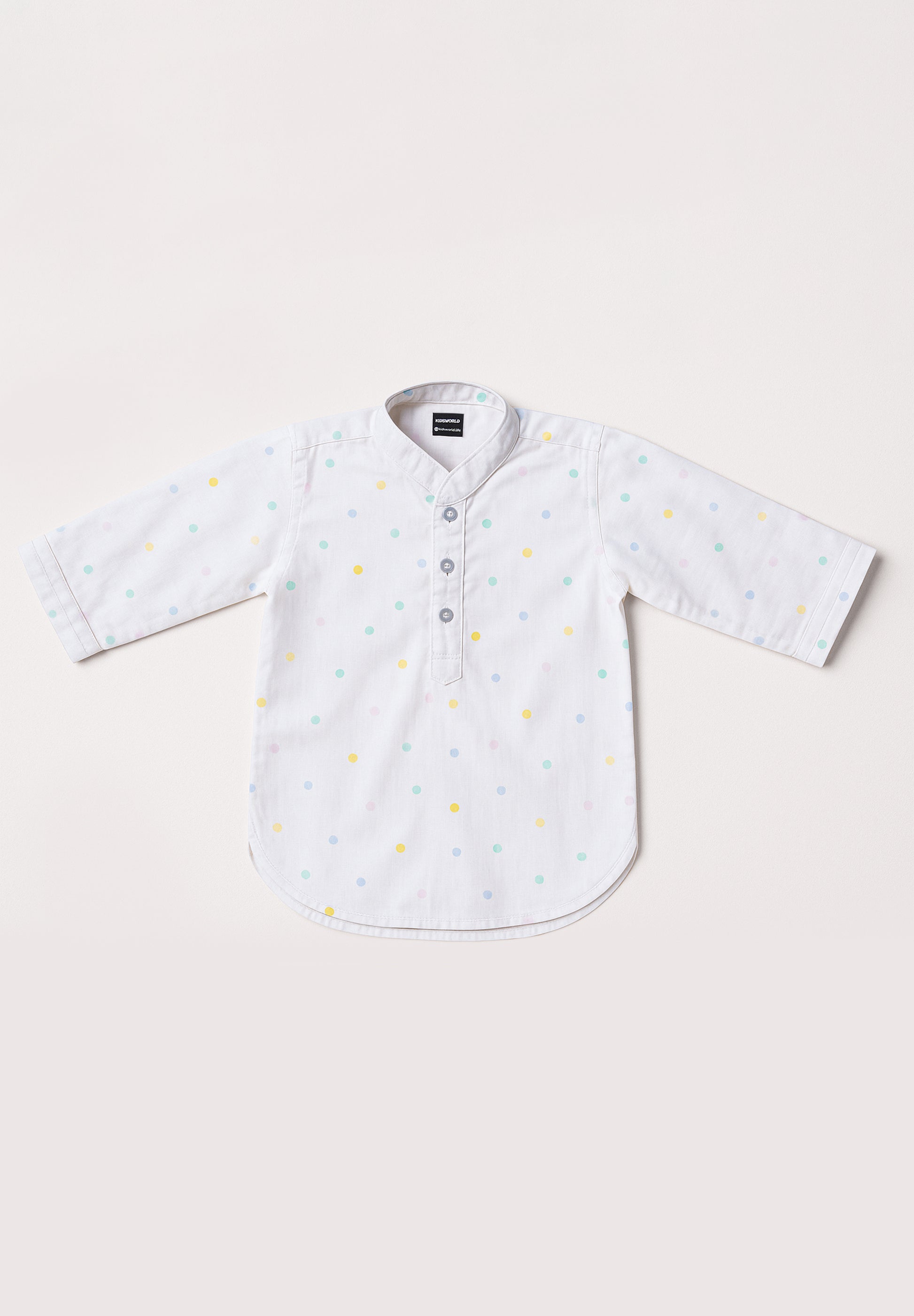 Polka Dot Kurta Pajama Set