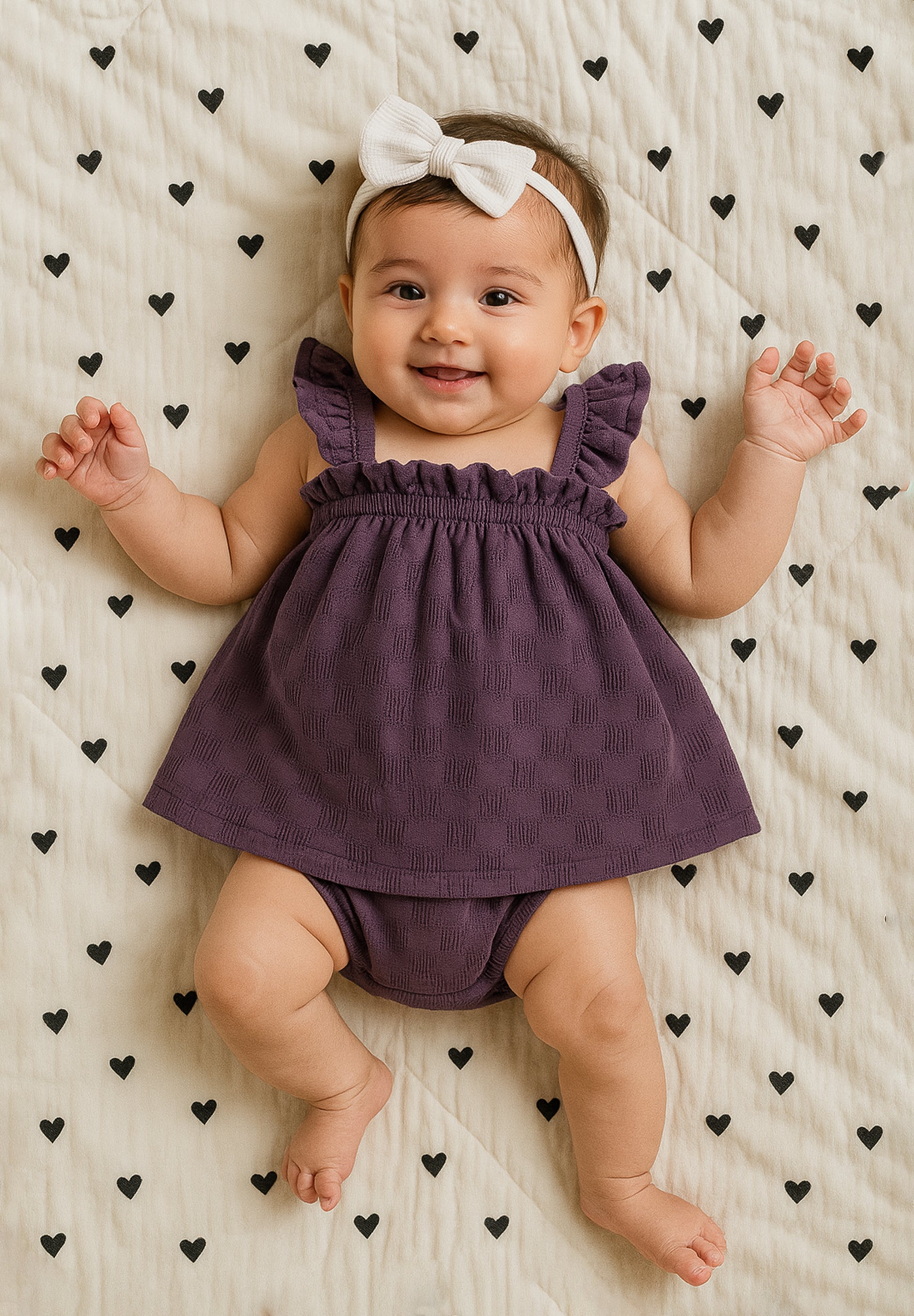 Purple Poppy Baby Top