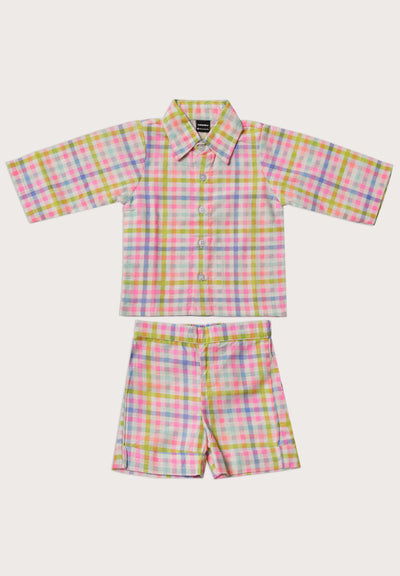 Rainbow Checkered Co-ord Set
