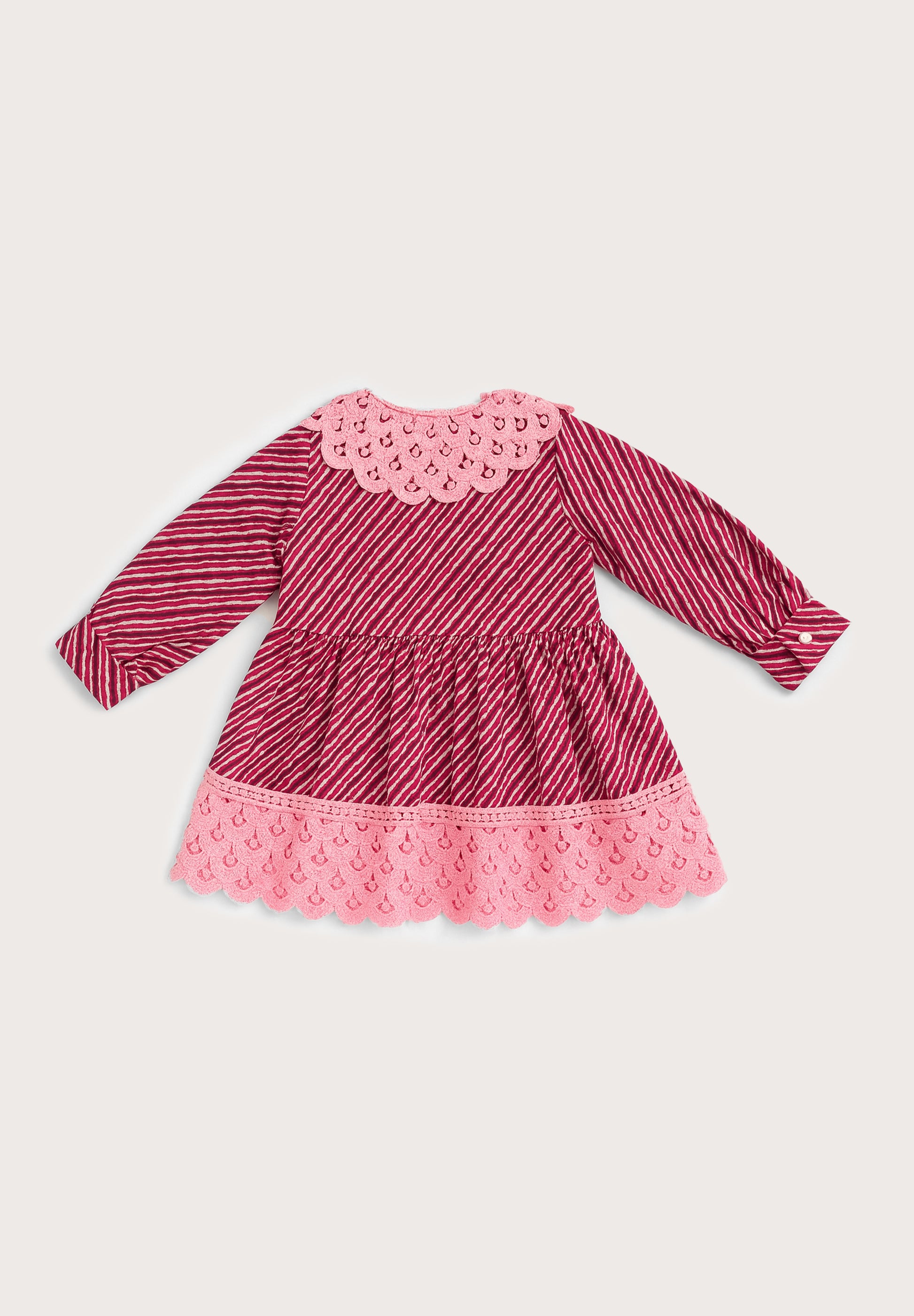 Rosy Charm Cotton Dress