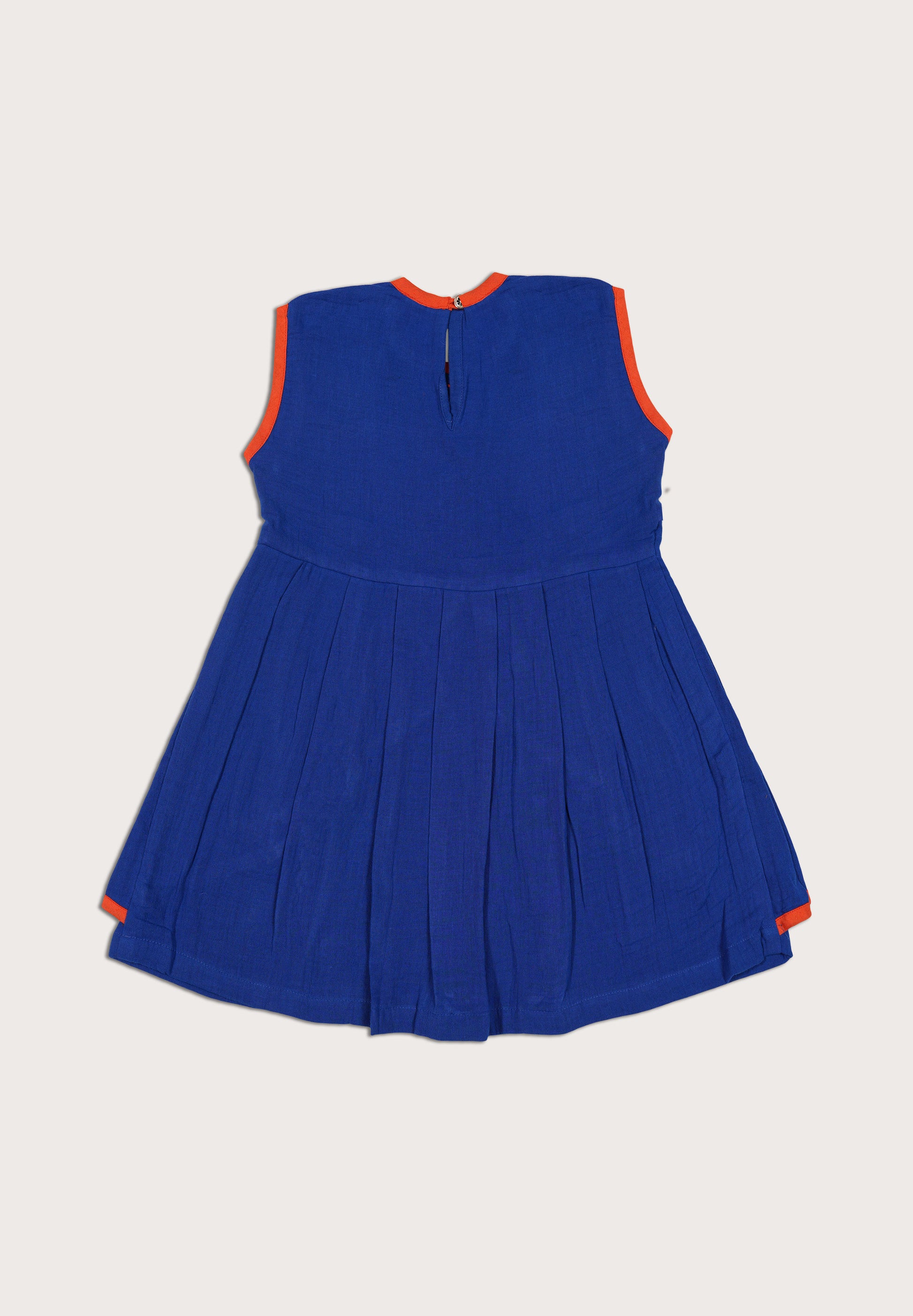 Royal Bloom Pleated Dress