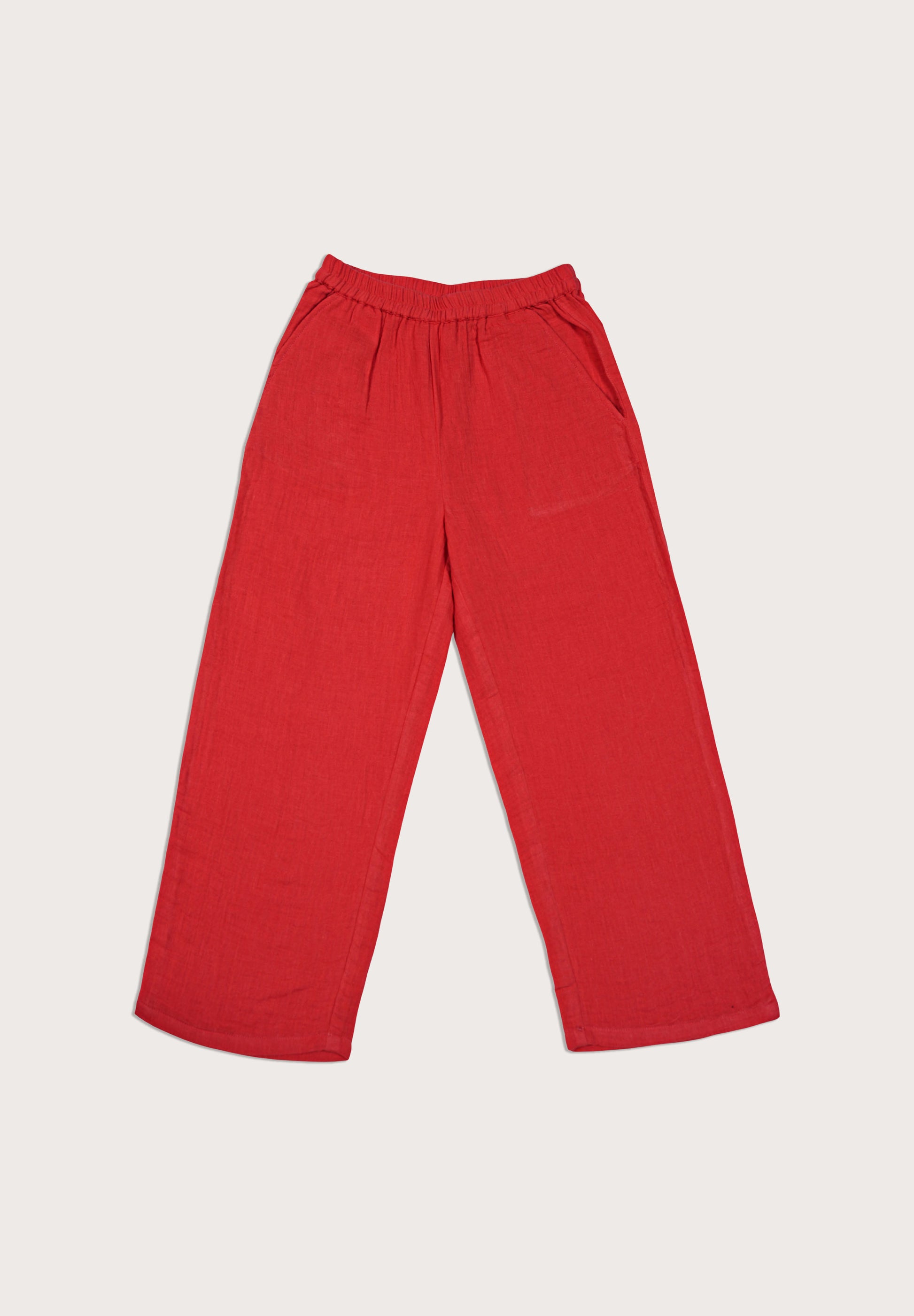 Scarlet Bloom Linen Co-ord Set