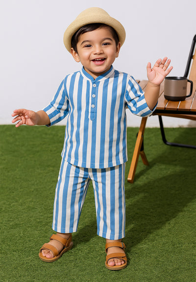 Sky Stripe Cotton Co-ord Set