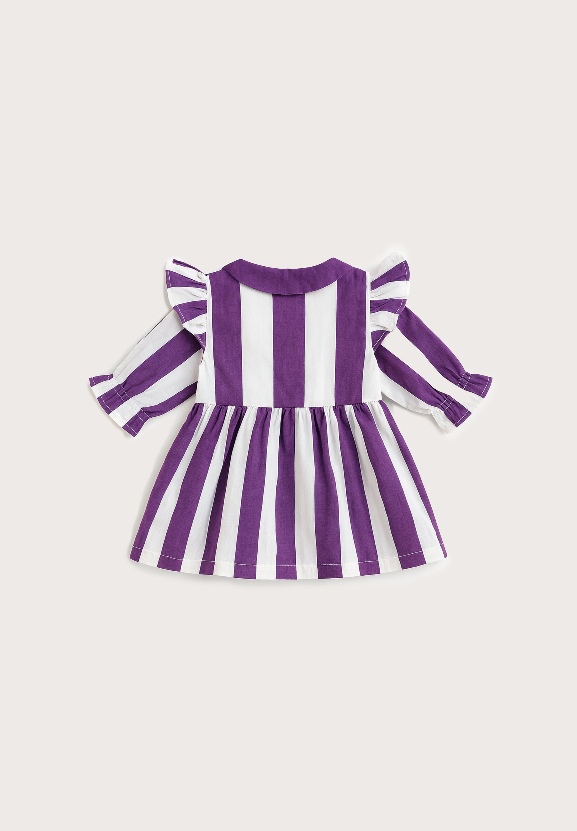 Violet Stripe Cotton Dress
