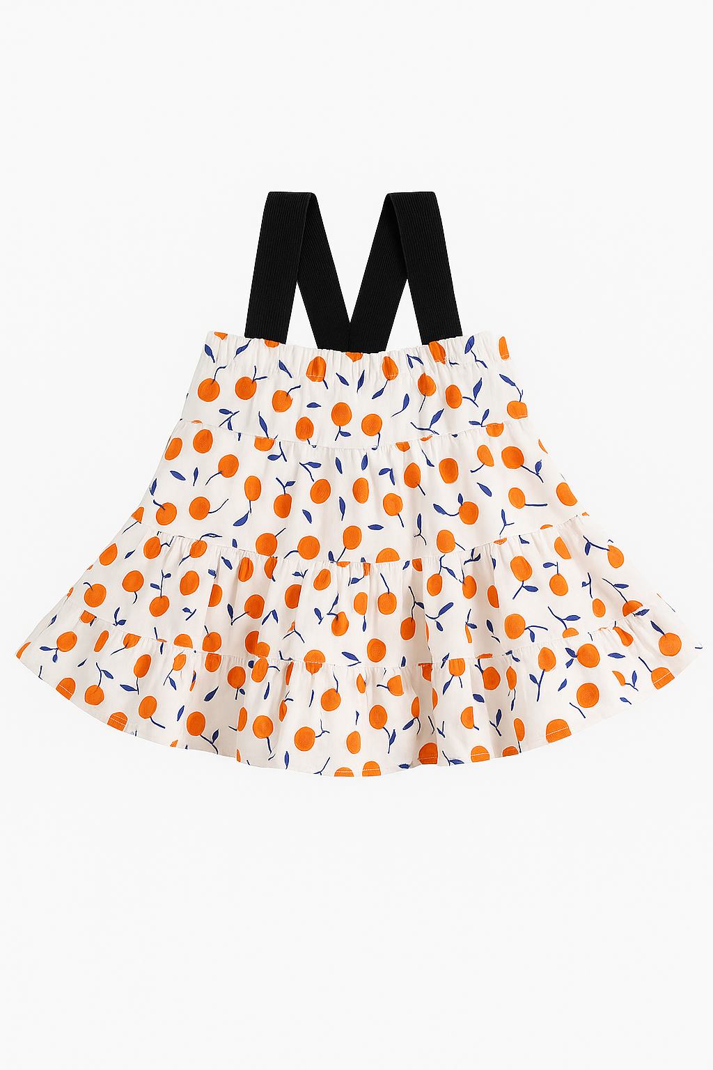 baby girl orange-print frock/dress.